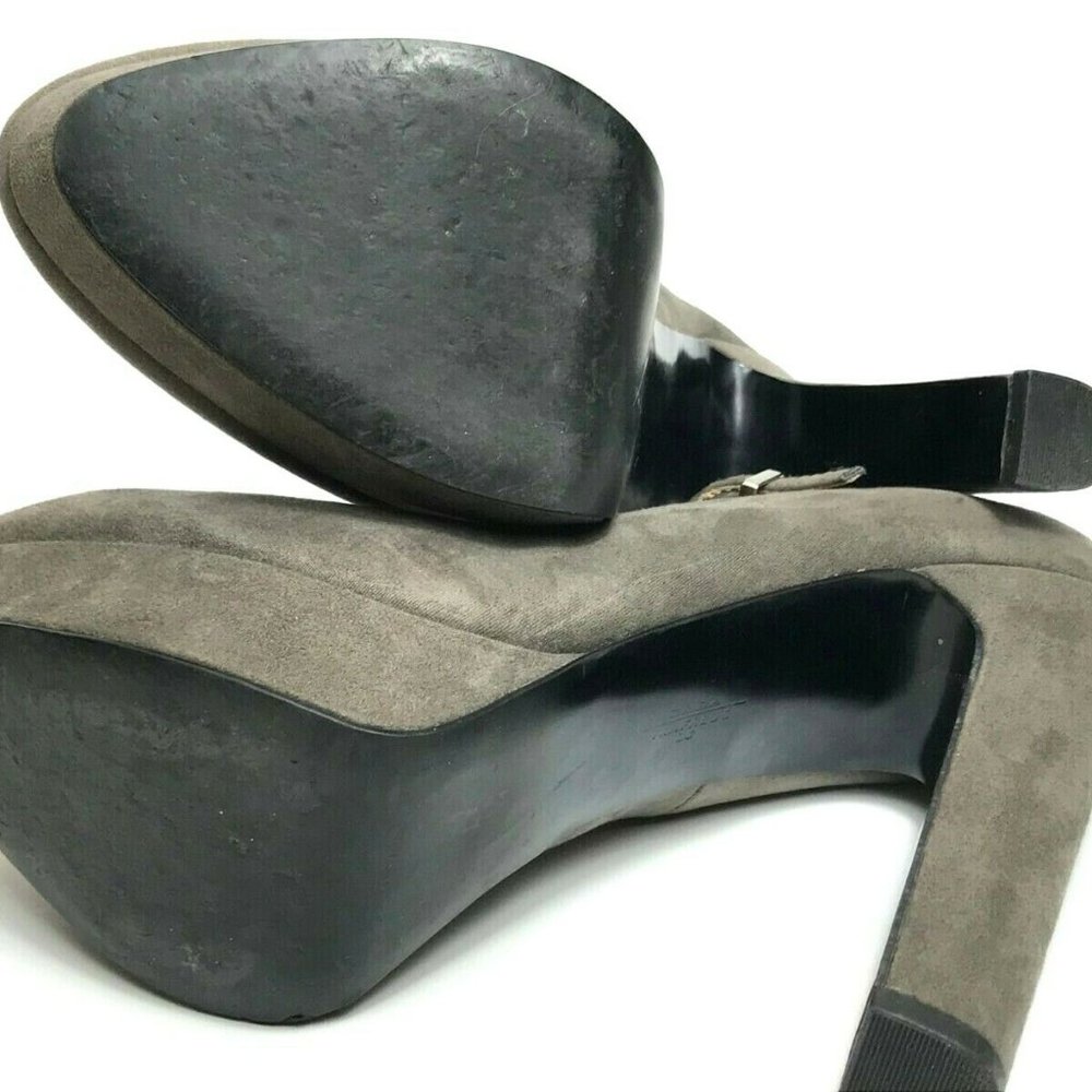 Zara Trafaluc Buckle Strap Platform Block Heels - Picture 10 of 11